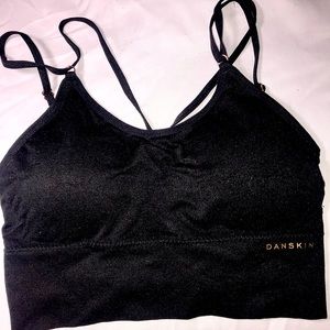 Black Longline Padded Sports Bra